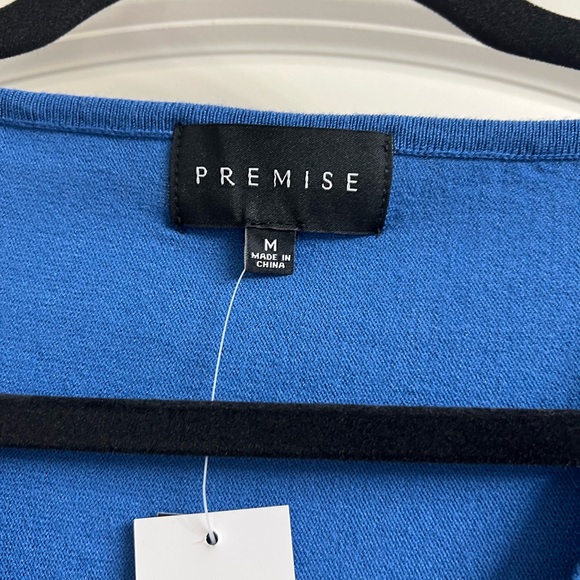 Premise Classic Blue Knit Top - Picture 3 of 3